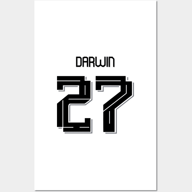 Darwin nunez Liverpool Away jersey 22/23 Wall Art by Alimator